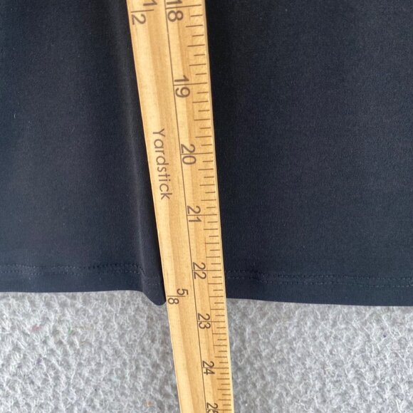 Chicos Top Womens 0 US Small Black Blue Floral Drops Bishop Long Sleeve Knit NWT - Picture 10 of 11